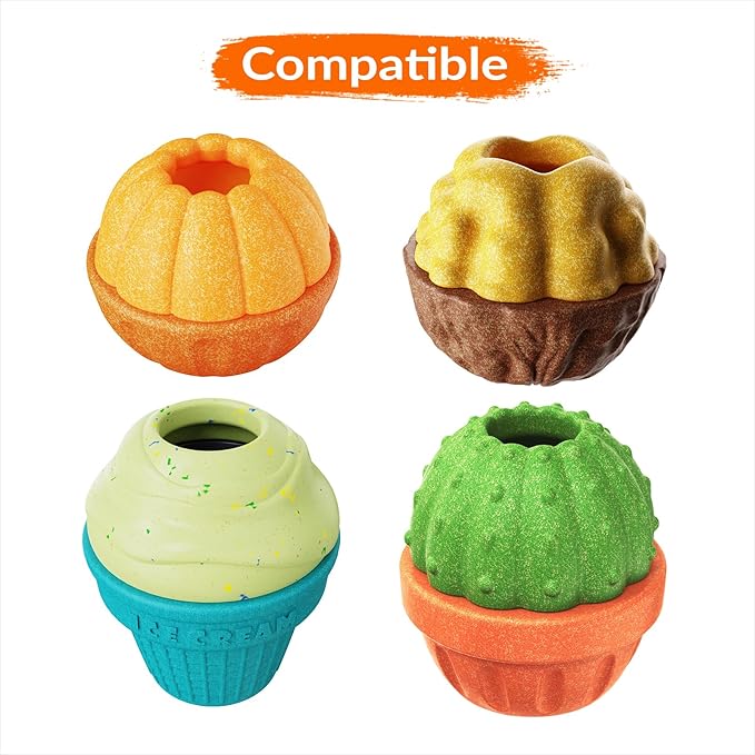 KADTC Dog Lick Toy Freezer Treat Inserts (6-Pack) – Reusable Food-Grade Freezing Cups Compatible with KADTC FrostLick Toy, BPA-Free, Non-Stick & Easy to Clean