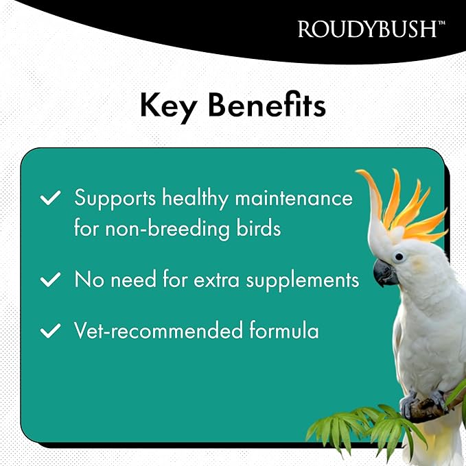 Roudybush Daily Maintenance Food for Birds - Scientifically Formulated Bird Feed - Bird Food Pellets w/Corn, Wheat, Soy & More - Nutritious & Healthy Feed for Birds (Medium, 10lb)