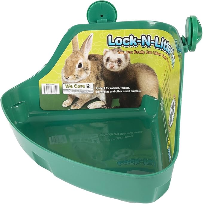 Ware Manufacturing Plastic Lock-N-Litter Pan for Small Pets, Colors May Vary