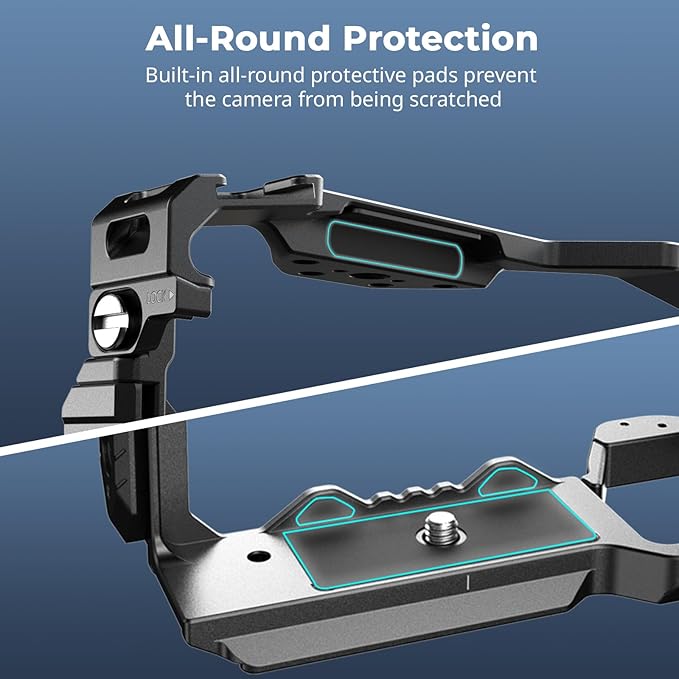 SmallRig HawkLock Quick Release Full Cage for Sony Alpha 7R V/Alpha 7 IV/Alpha 7S III/Alpha 1 / Alpha 7R IV/Alpha 7 V, Built-in Quick Release Plate for Arca, Cold Shoes (Upgraded Version)