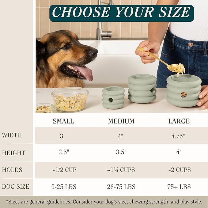 Should We Go? The Ripple Cup Silicone Dog Enrichment Toy & Slow Feeder, Treat Dispensing Cup - Food-Safe Meal Feeder, Frozen Treat Dog Toy with Freezer Plug, 17 oz Capacity, for Large Dogs