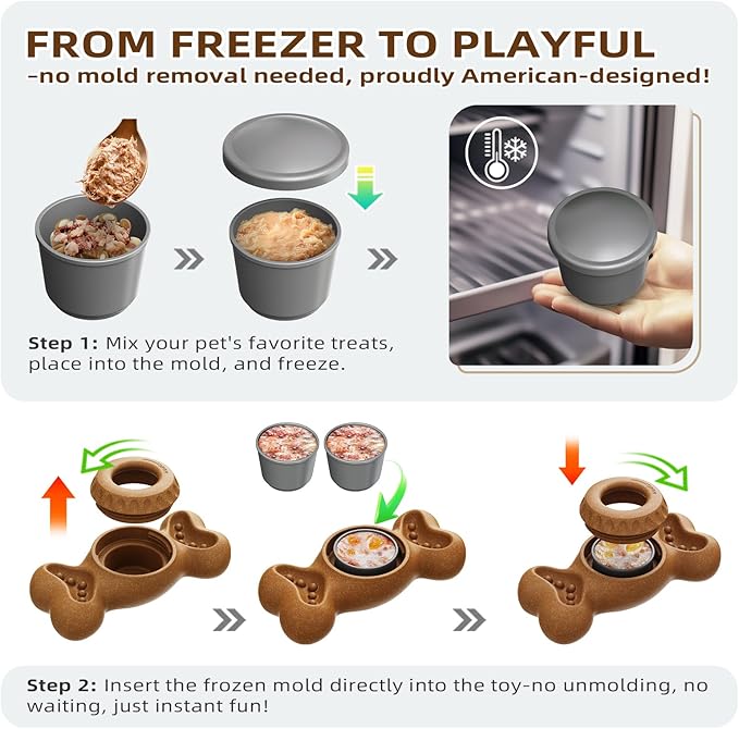 Sedioso Though Dog Toys for Aggressive Chewers, Frozen Dog Toy to Keep Them Busy, Indestructible Dog Toy for Large Medium Small Breed, Chew Toys for Dogs Reduces Anxiety & Solve Boredom