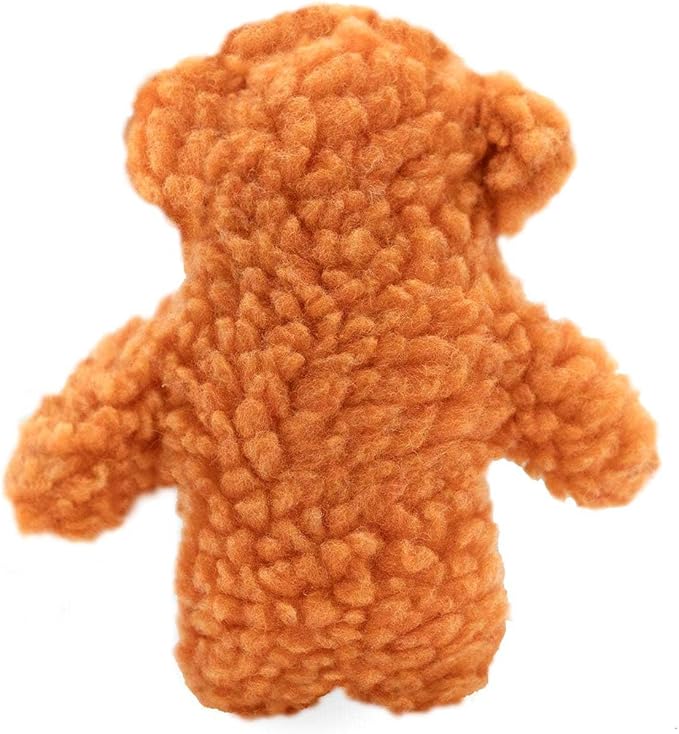 Jeffers Pet Plush Dog Toy with Squeaker, Fuzzy Bear 5" - Soft Crinkle Fabric, Safe & Durable, Healthy Fun for Small & Medium Dogs, Interactive Play, Fetch, Tug - Best Gift for Active Games