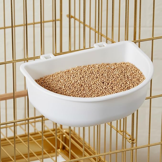 2 Pcs Rabbit Food Bowl, Guinea Pig Food Dish Bird Feeding Dish Crate Bowls for Bunny Hutch Hamster Puppy Dog Crate Guinea Pig Ferret Chinchilla