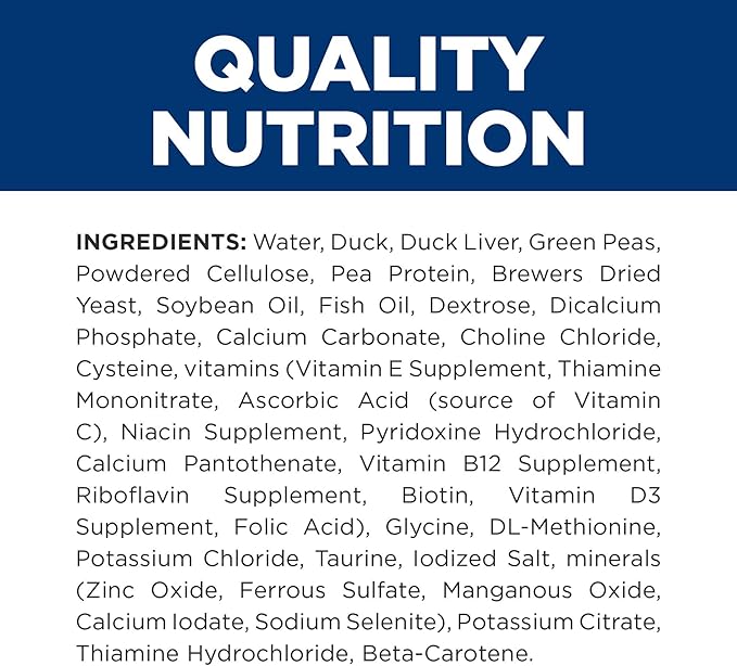 Hill's Prescription Diet d/d Skin/Food Sensitivities Wet Cat Food, Duck, 5.5 oz. Cans, 24-Pack