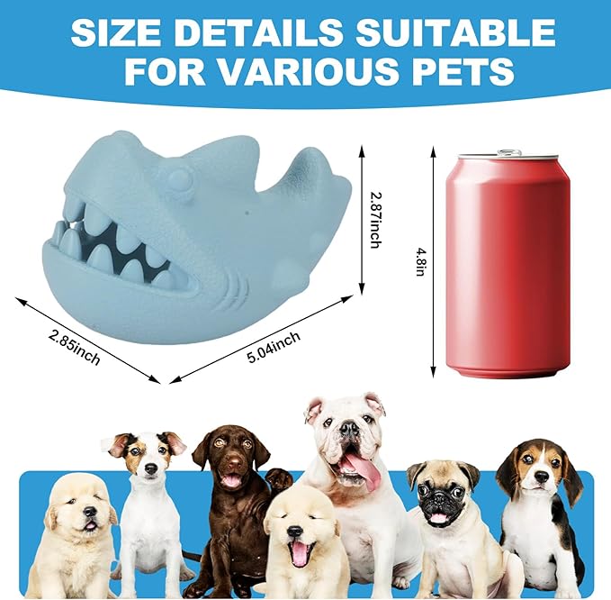 Durable Natural Rubber Dog Chew Toys for Aggressive Chewers, Treat Dispensing Dog Toys, Interactive Enrichment Toy to Keep Dogs Busy, Mental Stimulation, Clean Teeth