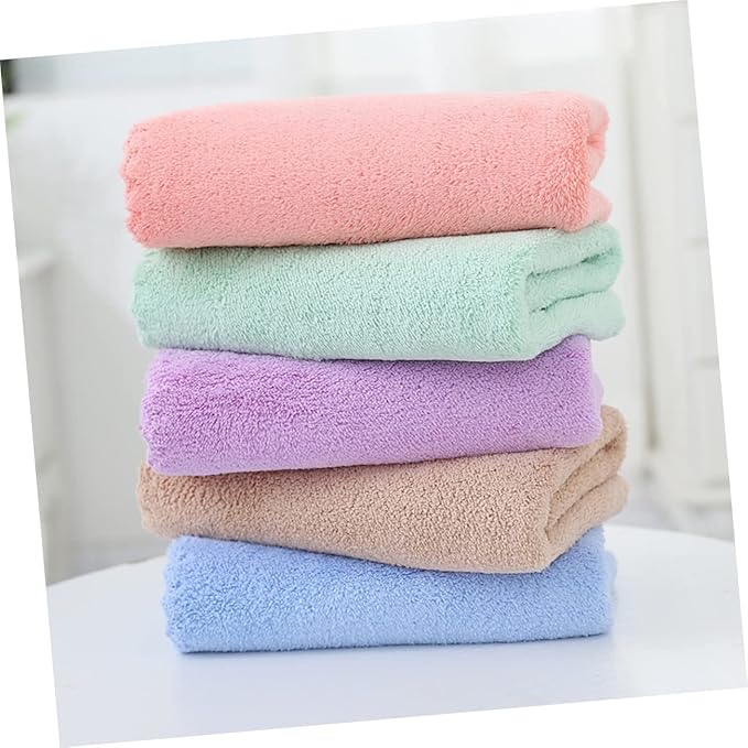 Hemoton 5-Pack Absorbent Hamster Bedding Towels Guinea Pig Cage Blankets Small Animal Bath Towels Soft and Quick-Dry PET for Rabbits and Other Small Pets