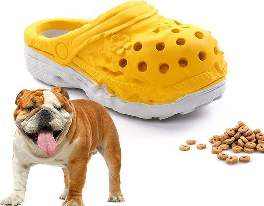 Dog Chew Toys, Durable Rubber Slipper Toy for Puppy, Dog Tough Toys for Pet Training and Cleaning Teeth, Interactive Puppy Toys for Aggressive Chewers Small Medium Breed