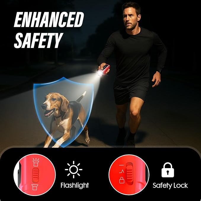 YUYQA Dog Bark Deterrent Device, 3X Ultrasonic Anti Barking, 6 Training Modes 23 FT Range Barks No More Indoors Outdoors Behavior Correct Safe & Humane Rechargeable Compact Bark Control for Dogs