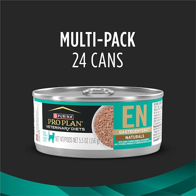 Purina Pro Plan Veterinary Diets EN Gastroenteric Naturals Feline Formula Wet Cat Food - (Pack of 24) 5.5 oz. Cans