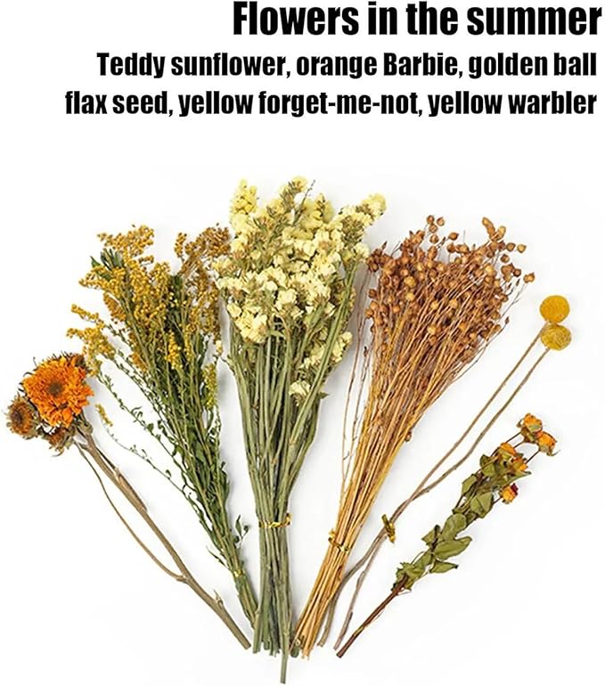 Natural Dried Flower Hamster Sprays for Hamster Cages, Decorative Floral Hamster Bedding Decors, Small Animal Houses & Habitats Hamster Cage Accessories