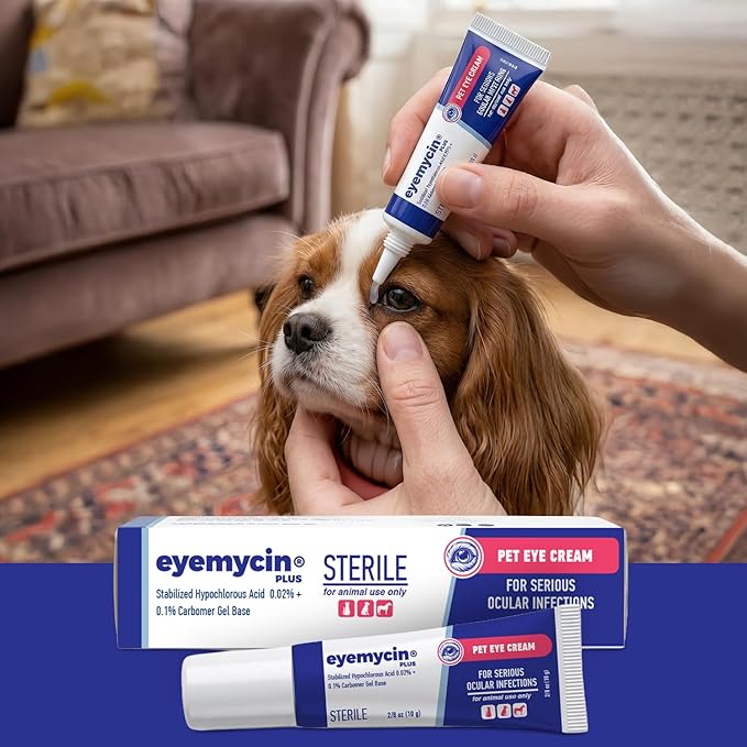 EYEMYCIN Pet Eye Health for Dogs, Cats, Cattle, Sheep, Horses, Birds and Puppies, Kitten (2 Pack)