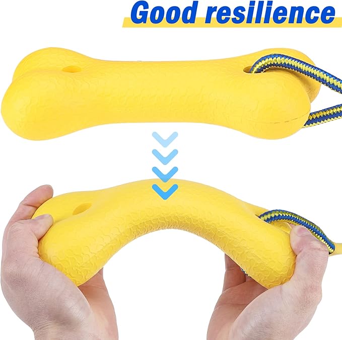 SCENEREAL Dog Water Toys for Medium & Large Dogs - Interactive Floating Pool Toys, 2 Pack Fetch Chew Toys, Retrieving Dummy for Outdoor Training, Fun Swim & Play