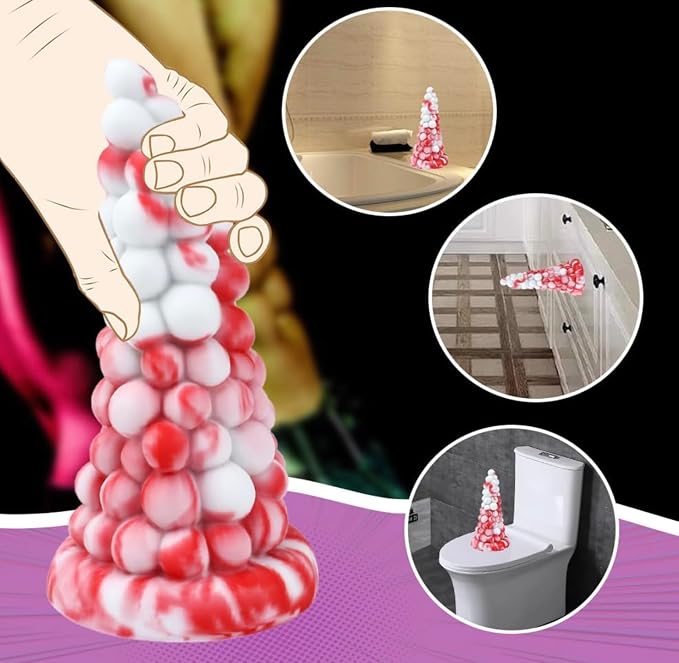 Flexible Silicone Teasing Wand with Grip Handle for Intimate Fun EK08506