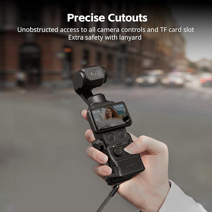 SmallRig Pocket 4/3 Aluminum Cage Expansion Adapter Accessories for DJI Osmo Pocket 4/3, with 1/4"-20 Holes for Side Handle, Cold Shoe Mount, Bidirectional Magnetic Quick Release Interfaces - 6002