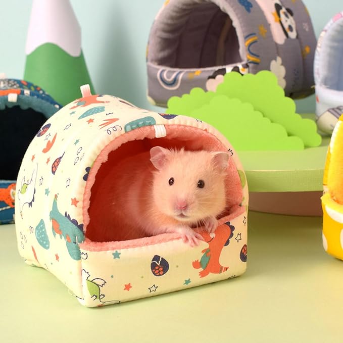 Pet Hammock Bed Habitat Decors Cage Hideouts Resting Mats Ferrets Play Winter Hideaways Pet Supplies Washable for Small Animals Hanging Bed for Small Pets