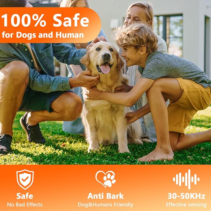 Anti Barking Device For Dogs, Bark Box, 3 Modes Dog Barking Deterrent Devices, 2026 Anti Bark Device For Dogs, Weatherproof 50 Ft Barking Dog Silencer, A Safe And Effective Anti Barking Device (Black)