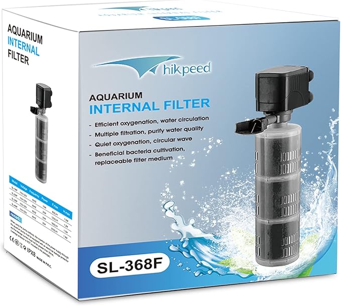 Aquarium Filter Fish Tank Filter, Submersible Aquarium Filter - Aquarium Filter for 55 Gallon 75 Gallon Fish Tank, 40 to 150 Gallon, Internal Filter for Aquarium with 3 Stages Filter Media