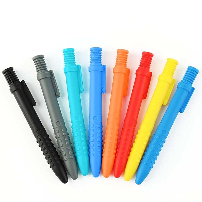 Sensory Chew Toys for Autistic Chewers, 8 Packs Food Grade Silicone Oral Motor Chew Toys & Hand Fidgets for Autism, ADHD, SPD, Anxiety or Special Needs