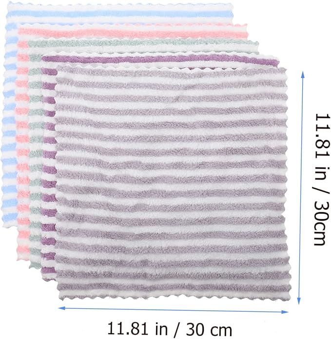 5PCS Coral Fleece Towels for Guinea Pigs Soft Bath Towels and Cage Liners Small Animal Supplies for Hamsters Cushions and Bedding