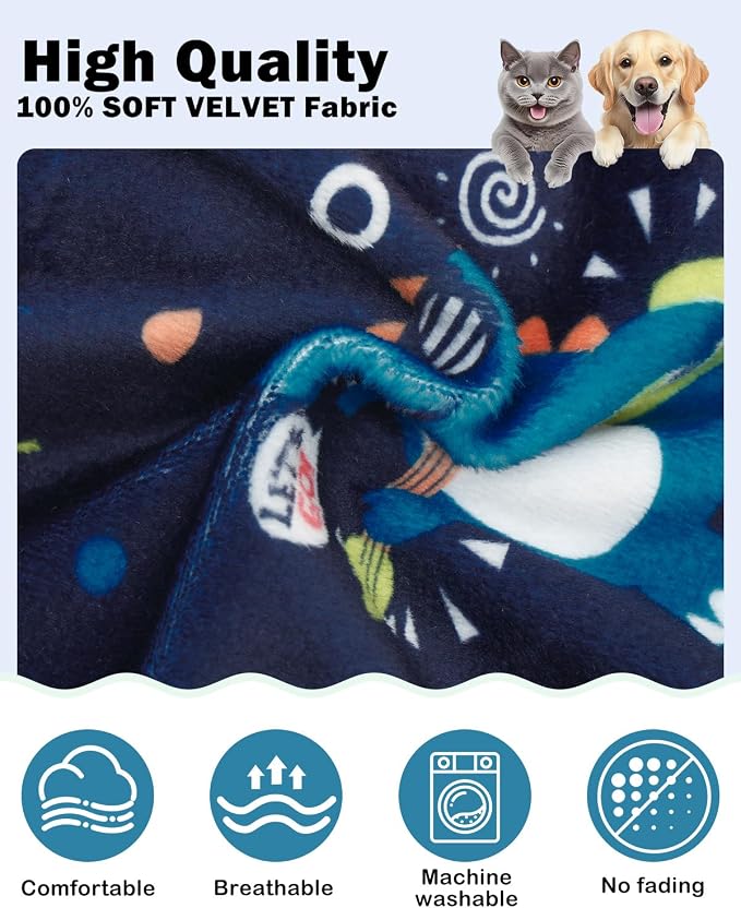 CuteBone Dinosaur Costume Dog Pajamas, Stretchy Spandex Crystal Velvet Sleepwear Coat for Small Dogs, Soft & Warm Pet Outfit Clothes for Cold Weather, Cozy Pullover Design COSP19L
