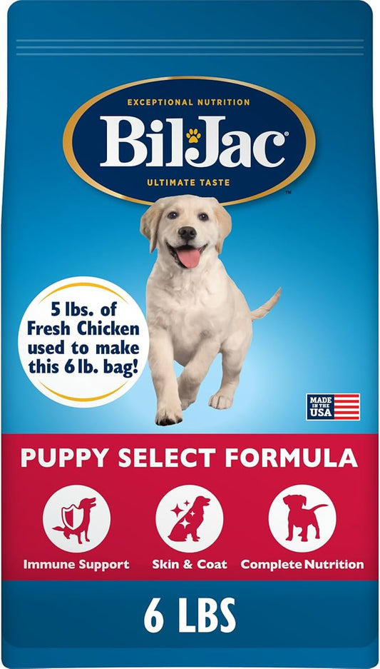 Bil-Jac Puppy Select Dry Dog Food | Fresh Chicken Recipe | 6 lb Bag