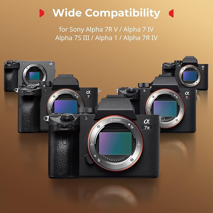 SmallRig A7 V / A7 IV / A7R IV / A7R V / A7S III / A1 Camera Cage with Built-in Slot for AirTag, for Sony Alpha 7 V / 7R V / 7 IV / 7S III / 1 / 7R IV