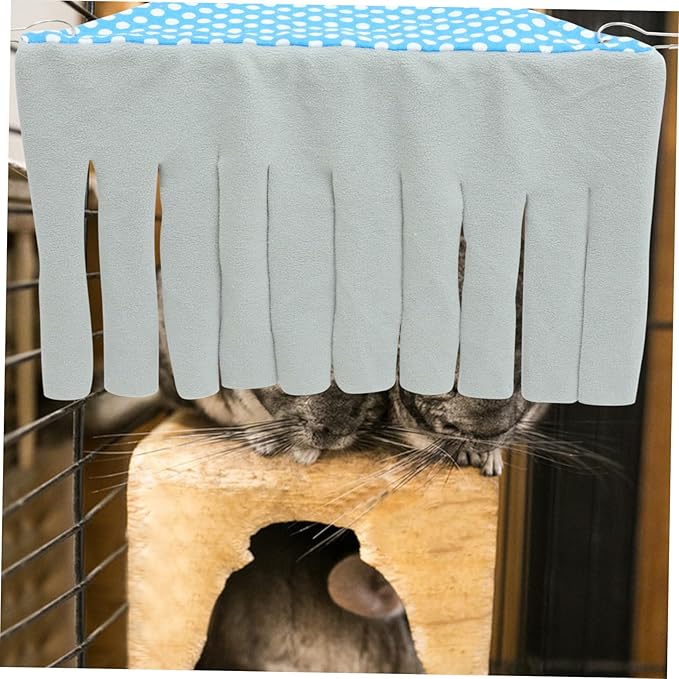 Totority Guinea Pig Hideout Corner Hammock Durable Small Animal Hideaway for Stress Relief Easy to Install Pet Accessory for Hamsters Rabbits and Ferrets Gray