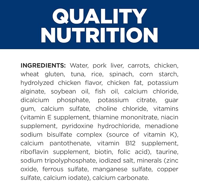 Hill's Prescription Diet c/d Multicare Wet Cat Food, Carrots, Tuna, & Rice Stew, 2.8 oz. Pouches, 24-Pack