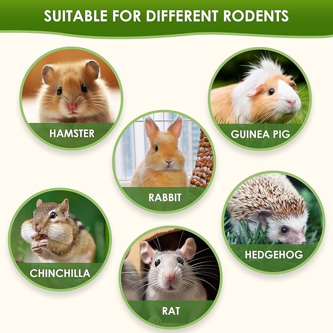 26Pcs Bunny Toys Basket for Small Pets, with 14Pcs Replacement Rabbit Toys for Bunnies Boredom Set Hanging Rodent Dental Toy with Papaya Stems Sweet Bamboo Hamsters, Chinchillas, Guinea Pigs