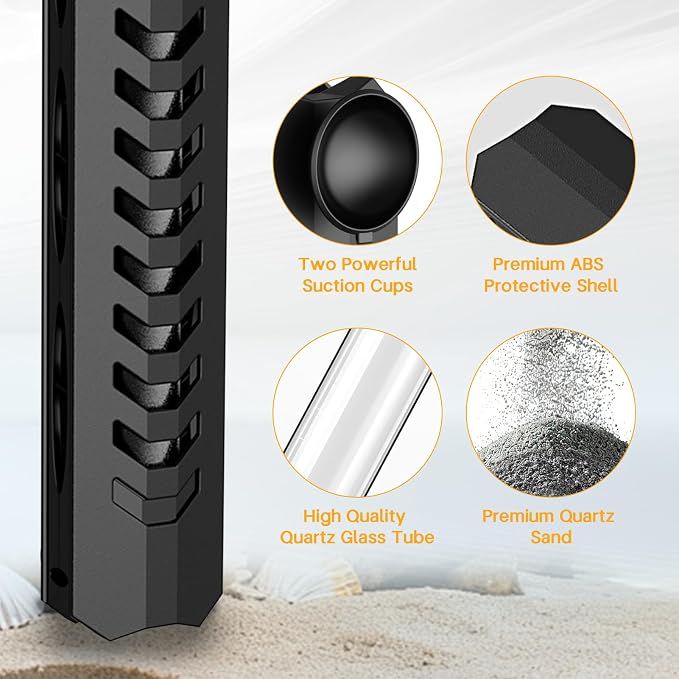 Upgraded 300W Intelligent Aquarium Heater,59°F-93°F Submersible Fish Tank Heater with Intelligent Digital Display Controller and Auto Power Off for 25-80 Gallon Freshwater Saltwater Fish Tanks