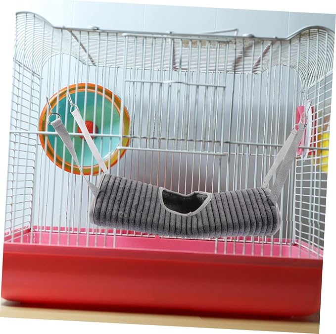 SUPVOX Hanging Hammock for Small Animals Ferret Plush Soft and Breathable Pet Tunnel