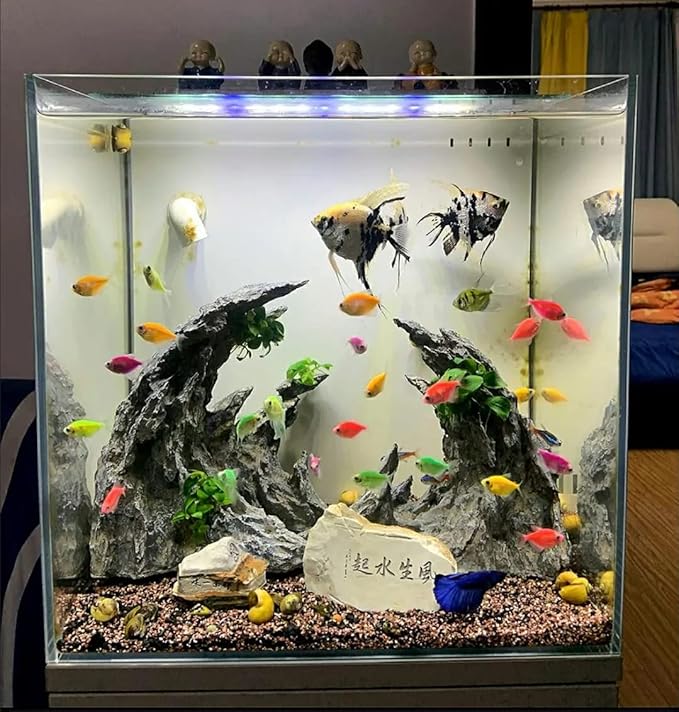 AWXZOM Large 'Soul Valley' Aquarium Ornaments Extra Large Aquarium Decorations Superior Landscaping (Soul Valley 18inch)