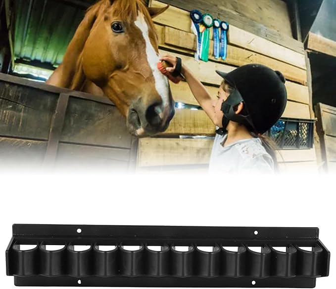 F&Yard Horse Whip Crop Holder Plastic Horse Whip Crop Rack Easy Installation Space Saving Stand for Stables and Horse Farms
