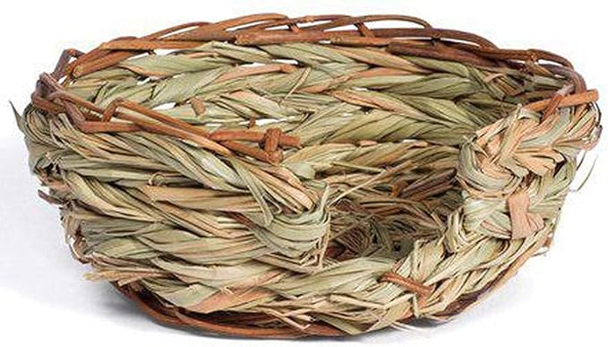 Prevue Pet Small Oval Pet Nest Woven Natural Grass - 1070