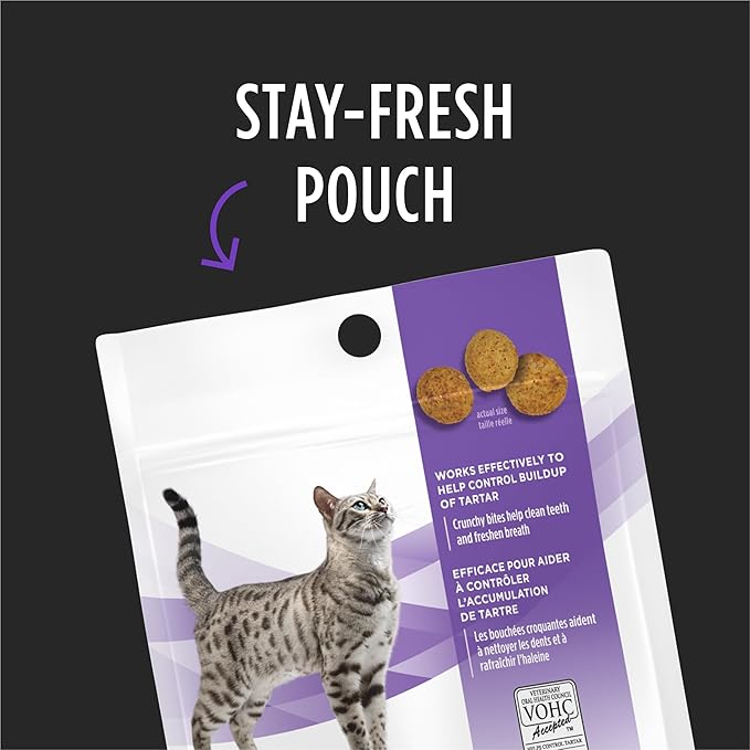 Purina Pro Plan Veterinary Diets Dental Bites Cat Treats - 1.8 oz. Pouch