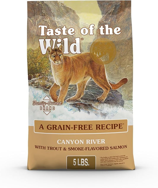 Taste Of The Wild Canyon River Grain-Free Dry Cat Food With Trout & Smoke-Flavored Salmon 5lb