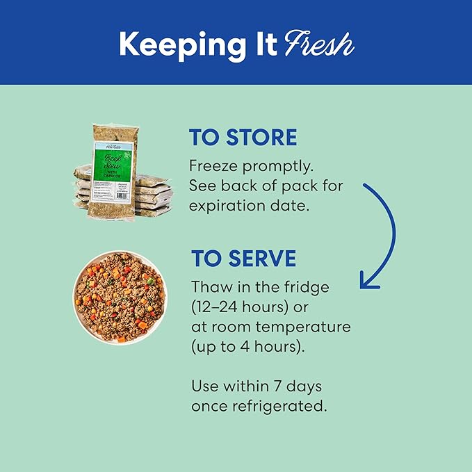 The Pets Table Human-Grade Beef Stew Fresh Dog Food, Dog Food Topper or Complete Meal, 6 Count of 15-oz Pouches, 5.5lbs