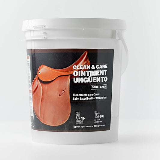 EQUI - CARE: Clean & Care Ointment. Tallow and Beeswax, Deeply Moisturize and Condition Your Leather tack and Equipment. Nourishing Ointment Keeps Leather Soft, Supple and Resistant to wear and Tear.