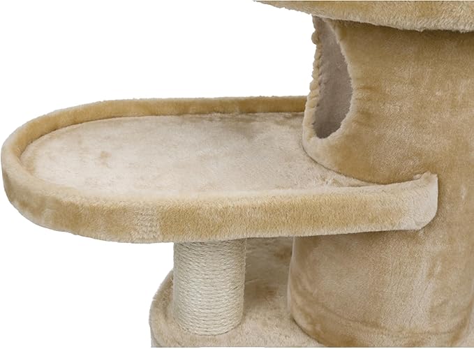 TRIXIE Pet Products Oviedo Cat Tree (Beige), Large (11 x 19 x 41 in.) (4384)