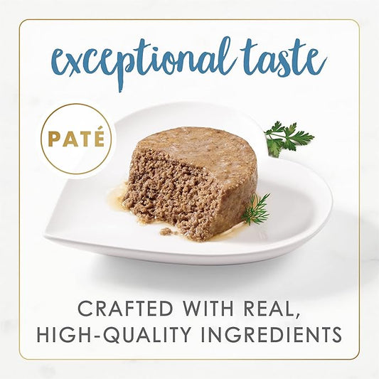 Purina Fancy Feast Grain Free Wet Cat Food Pate Gourmet Naturals Trout and Tuna Recipe - (Pack of 12) 3 oz. Cans
