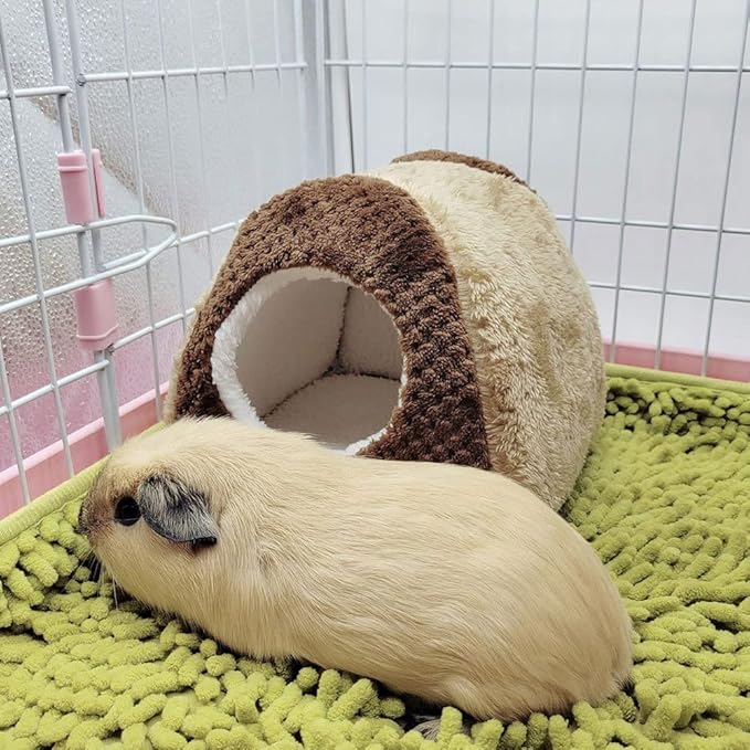 Oncpcare Fleece Rat Bed Warm Guinea Pig Tent Hideout Guinea Pig Cave Bed Cage Bedding for Hamster Hedgehog Chinchilla Nest