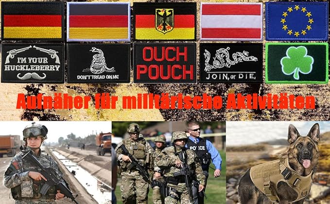 Zcketo 2 PCS PTSD Dog Vests/Harnesses w/ Emotional Support Patch & Hook & Loop Embroidered Badge Emblem for Working/Guide/PTSD Service Animals