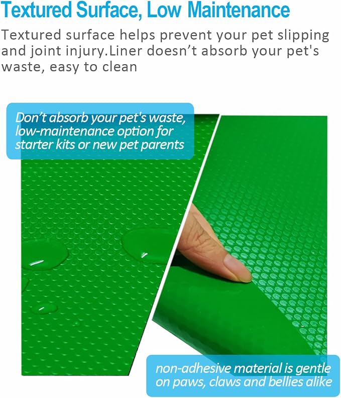 Bearded Dragon Tank Accessories, 120 Gallon Reptile Terrarium Mat Liner, Bearded Dragon Substrate for 4x2x2 Reptile Enclosure, Green