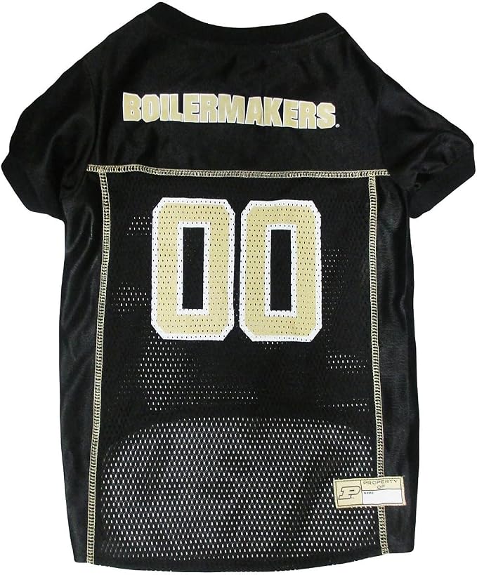 NCAA College Purdue University Mesh Jersey for DOGS & CATS, Medium. Licensed Big Dog Jersey with your Favorite Football/Basketball College Team
