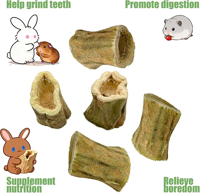 100G Rabbit Chew Toys Guinea Pig Treats Natural Papaya Wood Chew Sticks for Teeth Bunny Guinea Pig Hamster Chinchilla