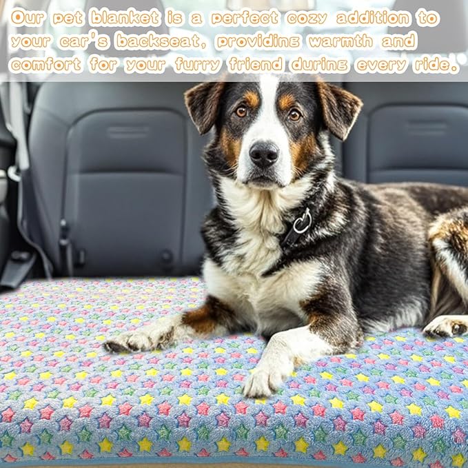 Dog Blankets for Small Medium Large Dogs, 3 Pack Washable 41" x 31", Coral Fleece Soft Pet Mat Throw Cover for Kennel Crate Bed, Cat Blanket, Gifts Puppy Essentials