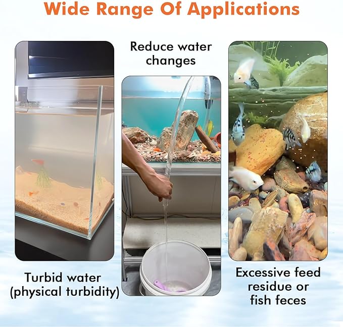 hygger Aquarium Water Clarifier, Water Clarifier for Fish Tank, Clears Cloudy Water for Freshwater and Saltwater Tanks, 1000 ML