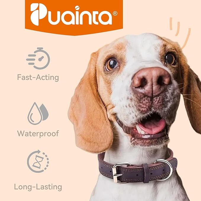 PUAINTA Addcool Plus Flea and Tick Prevention for Large Dogs (45-88 lbs), Professional Topical Treatment, 3 Monthly Doses, Fast-Acting Waterproof Dog Flea Drops