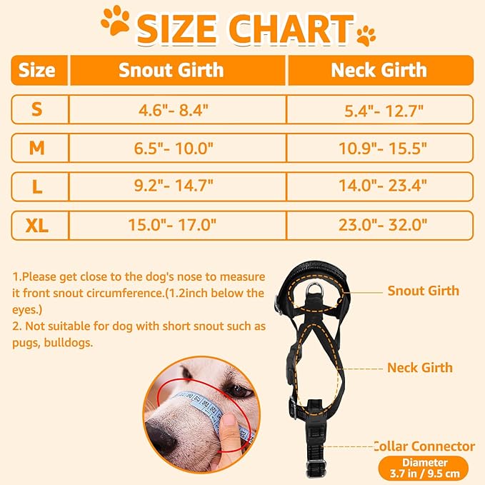 SlowTon Soft Dog Muzzle, Adjustable Padded Nylon Muzzle for Large Medium Dogs Anti Chewing Barking Biting, Allow Dog Pant & Drink (Purple, S)